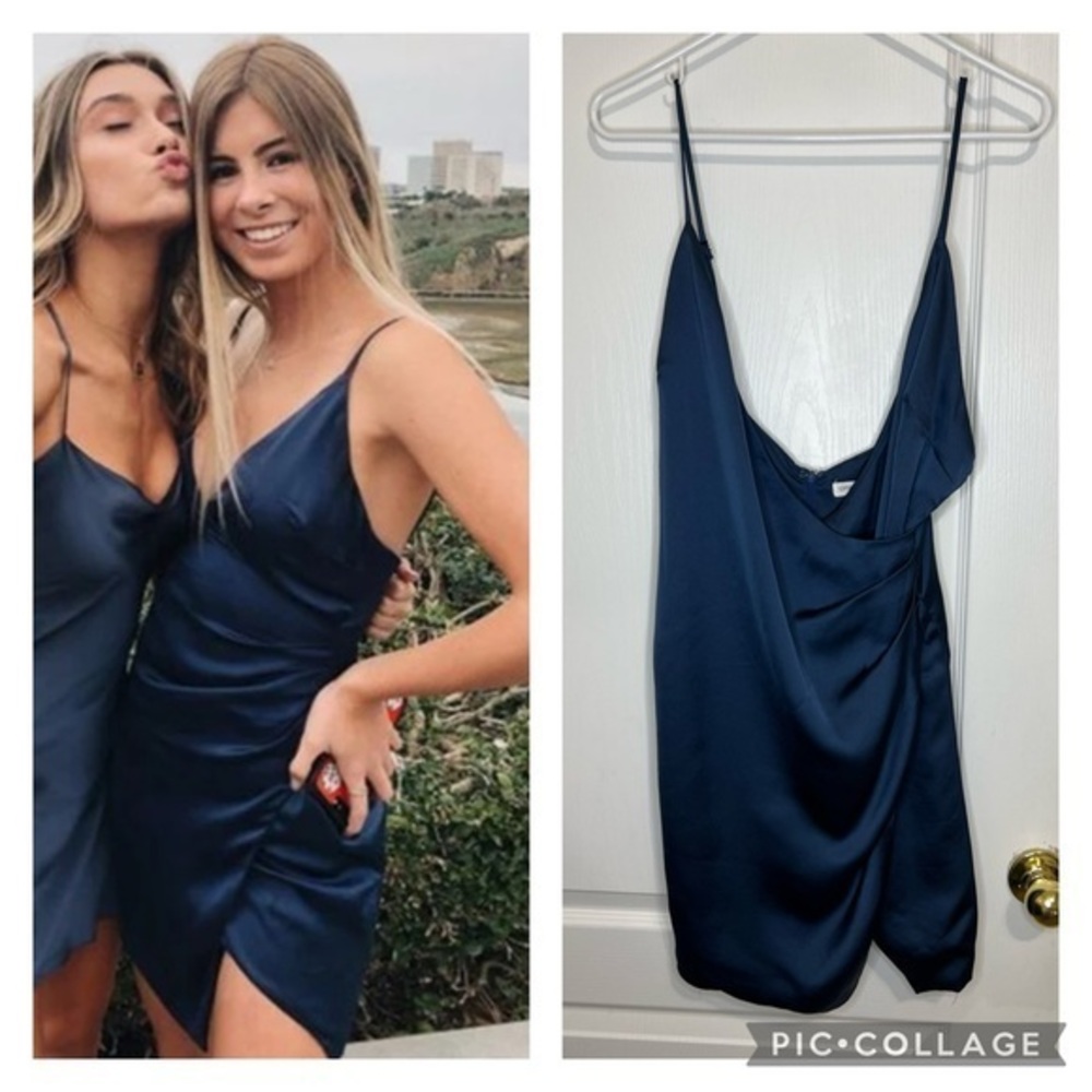 Cotton Candy Navy Mini Dress